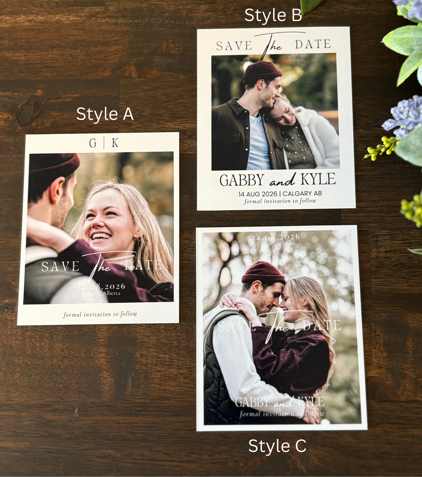 Modern Save the Date Magnets