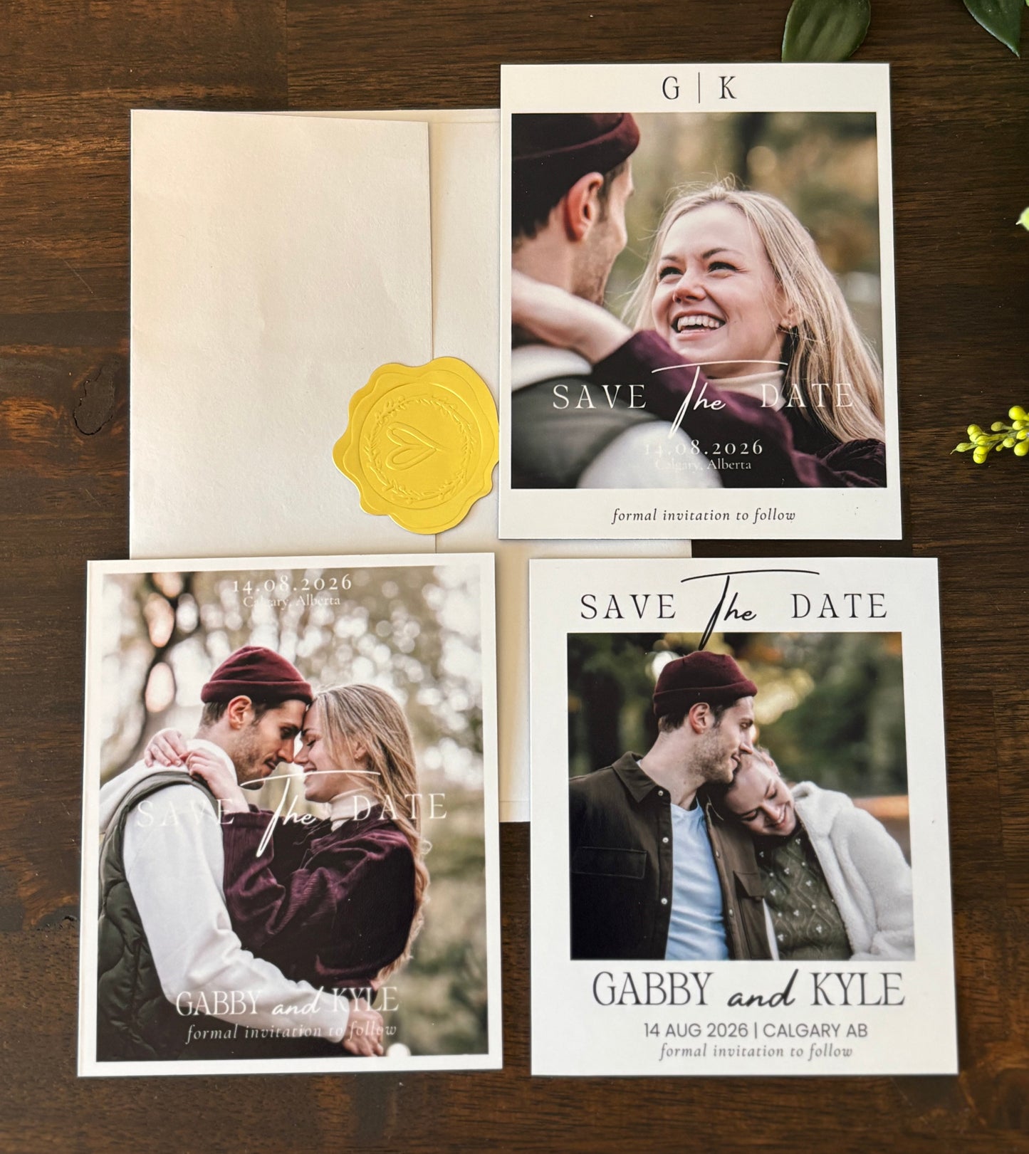 Modern Save the Date Magnets